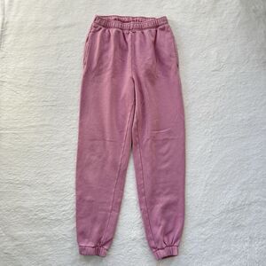 Wild Fable Women’s High Rise Fleece Sweatpants Size XS Mauve Pink